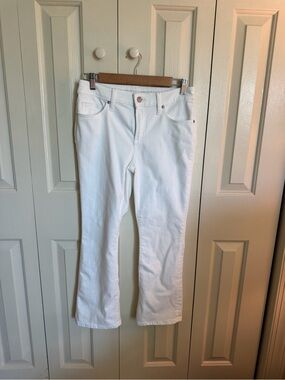 Chico's So Slimming Girlfriend Kick Flare Jeans - Clean Bootcut Style